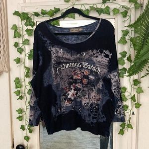 Jane Ashley vintage garden top